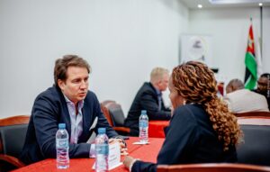 sessão de business to business, realizado nesta semana, na Câmara de Comércio de Moçambique, em Maputo